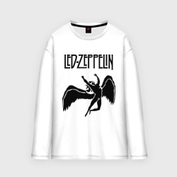 Мужской лонгслив oversize хлопок Led Zeppelin swan