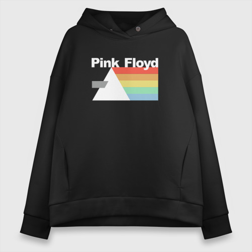 Женское худи Oversize хлопок Pink Floyd, цвет черный
