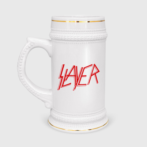 Кружка пивная Slayer logo