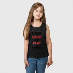 Детская майка хлопок Keep Calm and play cs:go - фото 2