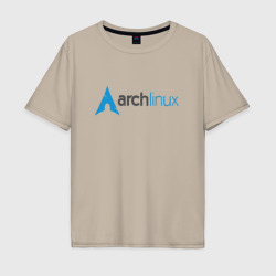 Мужская футболка хлопок Oversize Arch Linux