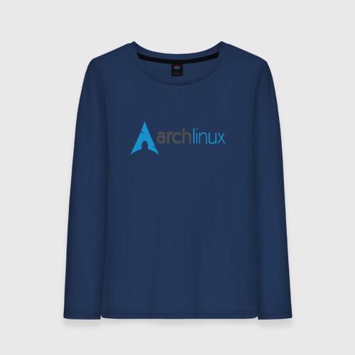 Женский лонгслив хлопок Arch Linux, цвет темно-синий