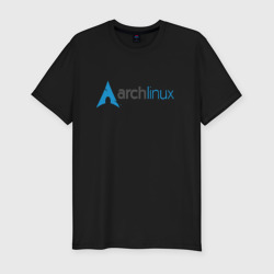 Мужская футболка хлопок Slim Arch Linux
