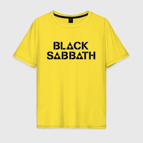 Мужская футболка хлопок Oversize с принтом Black Sabbath, вид спереди #2