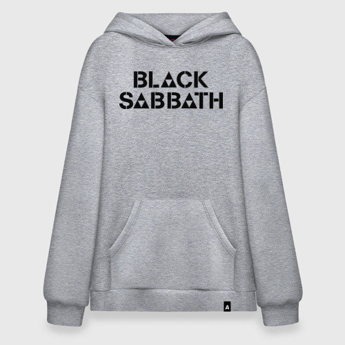 Худи SuperOversize хлопок Black Sabbath, цвет меланж