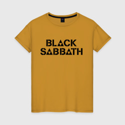 Женская футболка хлопок Black Sabbath