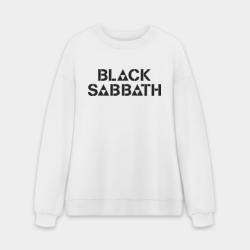 Мужской свитшот oversize без начеса хлопок Black Sabbath
