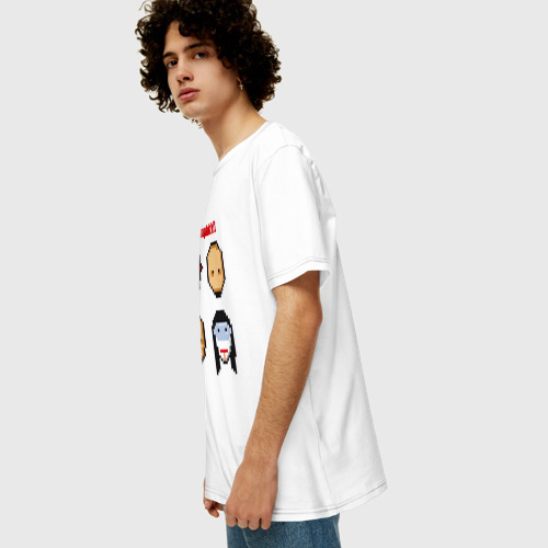 Мужская футболка хлопок Oversize с принтом Limp Bizkit, вид сбоку #3