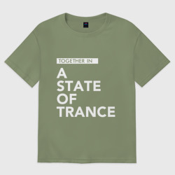 Мужская футболка хлопок Oversize Together in A State of Trance