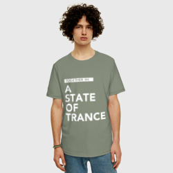 Мужская футболка хлопок Oversize Together in A State of Trance - фото 2