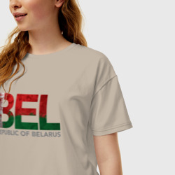 Женская футболка хлопок Oversize Беларусь - фото 2