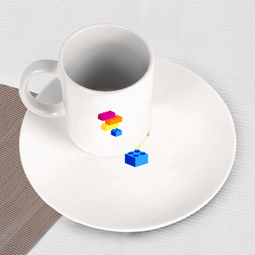 Набор: тарелка + кружка Lego - фото 3