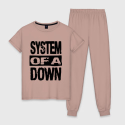 Женская пижама хлопок System Of A Down