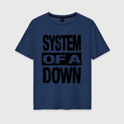 Женская футболка хлопок Oversize System Of A Down