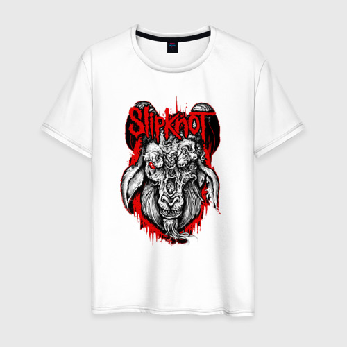 Мужская футболка хлопок Slipknot goat