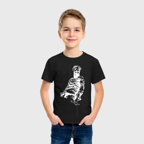 Детская футболка хлопок Corey, цвет черный - фото 3