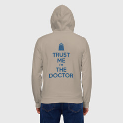 Мужская толстовка на молнии хлопок Trust me I'm the Doctor - фото 2