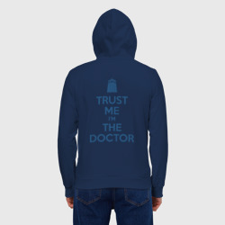 Мужская толстовка на молнии хлопок Trust me I'm the Doctor - фото 2