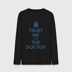 Мужской лонгслив хлопок Trust me I'm the Doctor