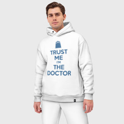 Мужской костюм oversize хлопок Trust me I'm the Doctor - фото 2