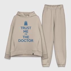 Женский костюм хлопок Oversize Trust me I'm the Doctor