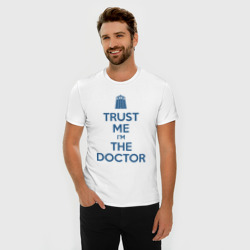 Мужская футболка хлопок Slim Trust me I'm the Doctor - фото 2