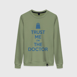 Женский свитшот хлопок Trust me I'm the Doctor