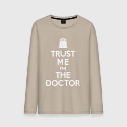 Мужской лонгслив хлопок Trust me I'm the Doctor