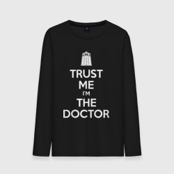 Мужской лонгслив хлопок Trust me I'm the Doctor