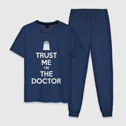 Мужская пижама хлопок Trust me I'm the Doctor