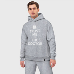 Мужской костюм oversize хлопок Trust me I'm the Doctor - фото 2