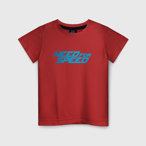 Детская футболка хлопок Need for Speed, цвет красный