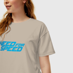Женская футболка хлопок Oversize Need for Speed - фото 2