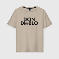 Женская футболка хлопок Oversize Don Diablo