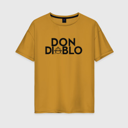 Женская футболка хлопок Oversize Don Diablo