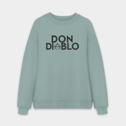 Мужской свитшот oversize без начеса хлопок Don Diablo