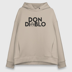 Женское худи Oversize хлопок Don Diablo