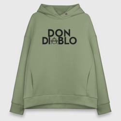 Женское худи Oversize хлопок Don Diablo