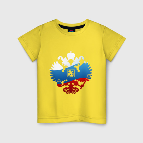 Детская футболка хлопок Герб России