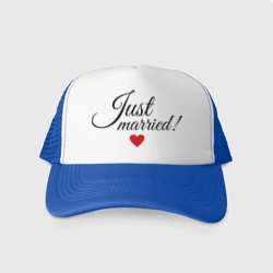 Кепка тракер с сеткой Молодожёны