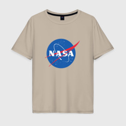 Мужская футболка хлопок Oversize NASA