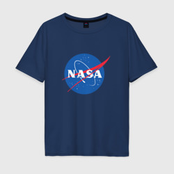 Мужская футболка хлопок Oversize NASA