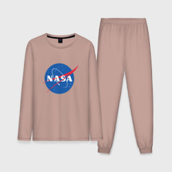 Мужская пижама с лонгсливом хлопок NASA