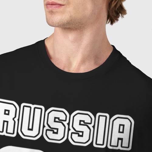 Мужская футболка хлопок Russia - 86 (Ханты-Манс. АО) - фото 6