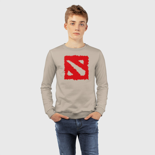 Детский свитшот хлопок Dota 2, цвет миндальный - фото 7