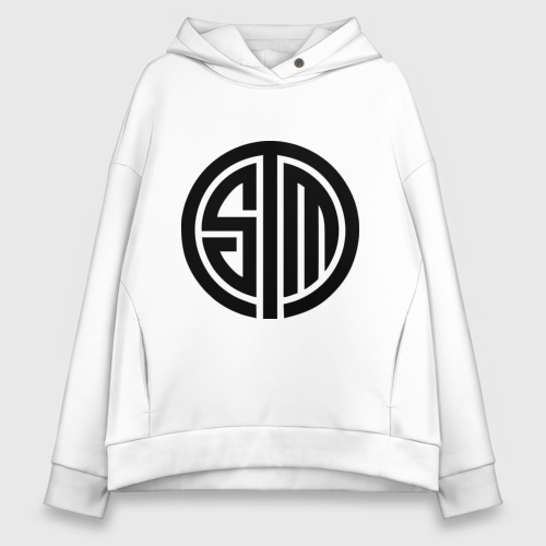 Женское худи Oversize хлопок SoloMid, цвет белый