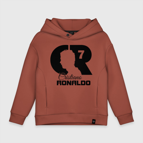 Детское худи Oversize хлопок Ronaldo, цвет кирпичный