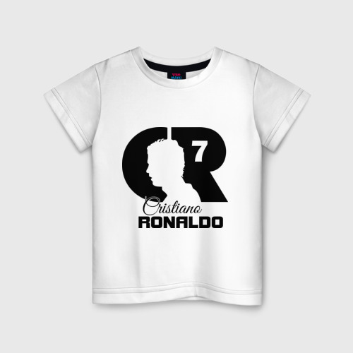 Детская футболка хлопок с принтом Ronaldo, вид спереди #2