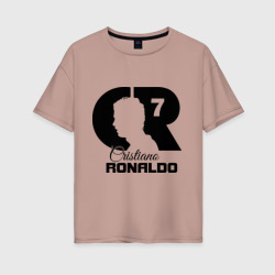 Женская футболка хлопок Oversize Ronaldo