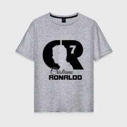 Женская футболка хлопок Oversize Ronaldo